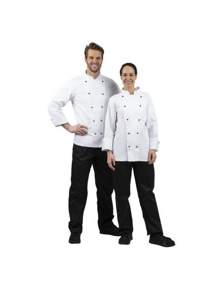 Veste de cuisine mixte Whites Chicago manches longues blanche XXL