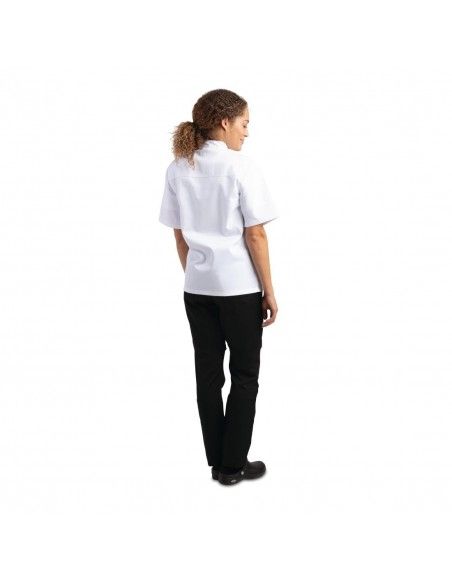 Veste de cuisine mixte Whites Chicago manches courtes blanche XL