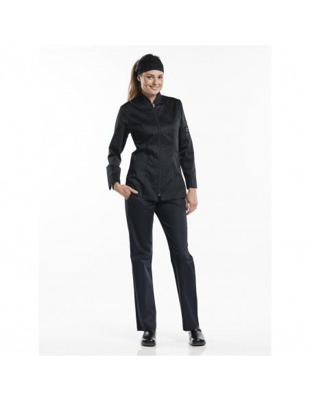 Veste de cuisine femme Chaud Devant Monza noire M