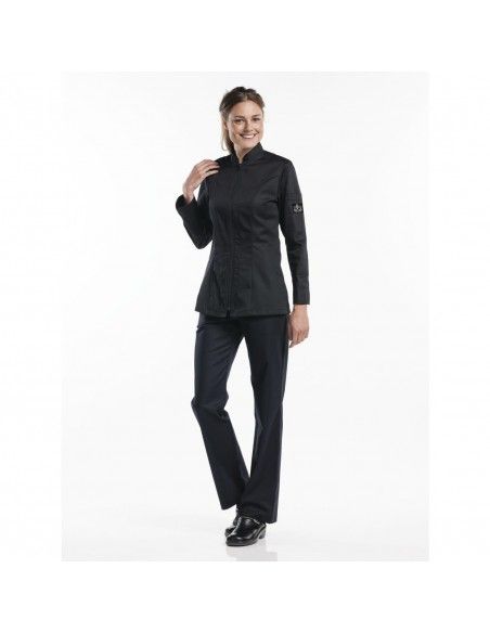 Veste de cuisine femme Chaud Devant Monza noire M