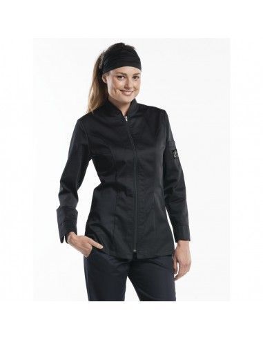 Veste de cuisine femme Chaud Devant Monza noire XL