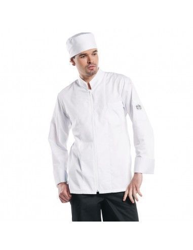 Veste de cuisine mixte Chaud Devant Monza manches longues blanche M