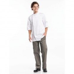 Veste de cuisine manches courtes Chaud Devant Bacio blanche M 2