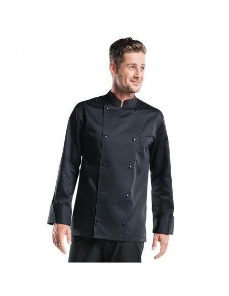 Veste de cuisine Chaud Devant Roma noire XL