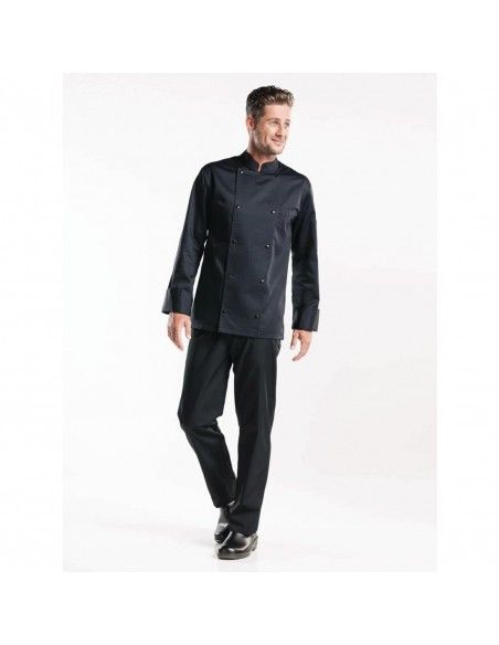 Veste de cuisine Chaud Devant Roma noire XL