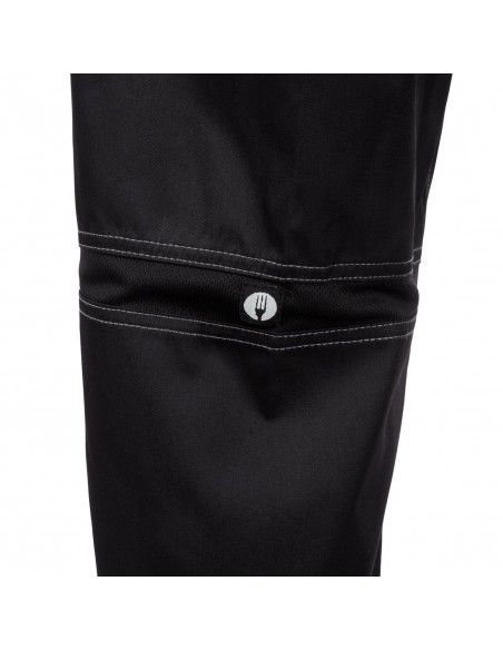 Pantalon de cuisine mixte Baggy Chef Works noir L