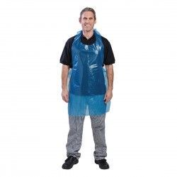 Tabliers jetables en polyéthylène bleus 14,5 microns (Boîte de 100)