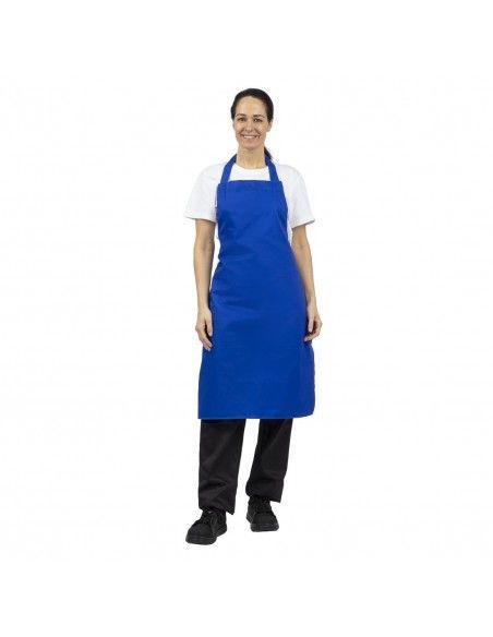 Tablier bavette Whites bleu roi