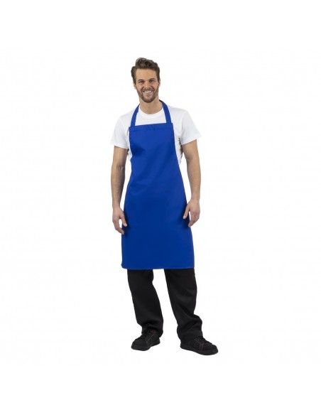 Tablier bavette Whites bleu roi