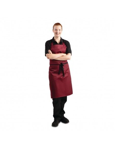 Tablier bavette Whites bordeaux