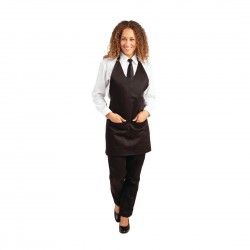 Tablier serveur col en V Whites noir 2
