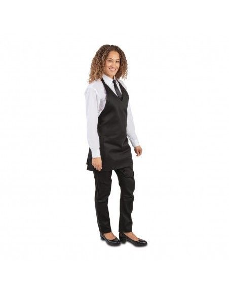 Tablier serveur col en V Whites noir