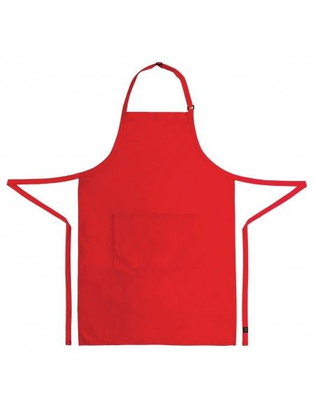 Tablier bavette Chef Works rouge