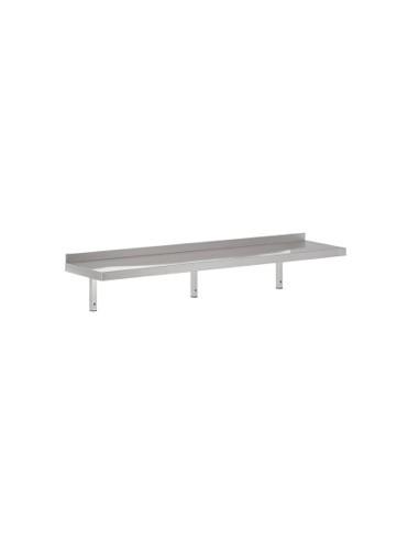 Etagère murale en inox, 2200x300 mm