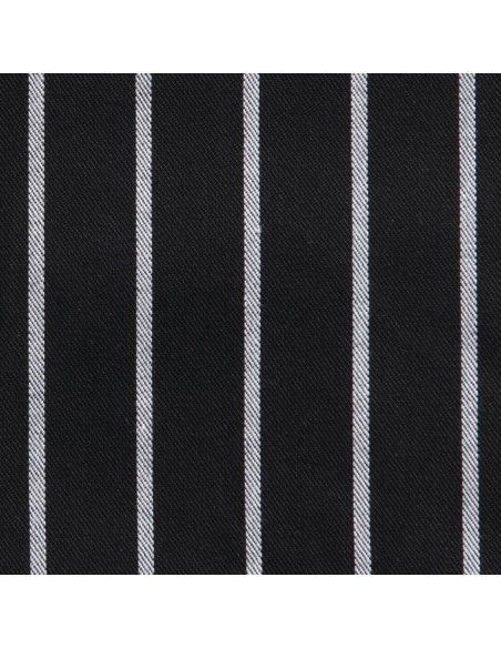 Tablier bavette tissé Chef Works Premium rayures noires et blanches