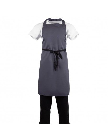 Tablier bavette Whites polyester-coton anthracite