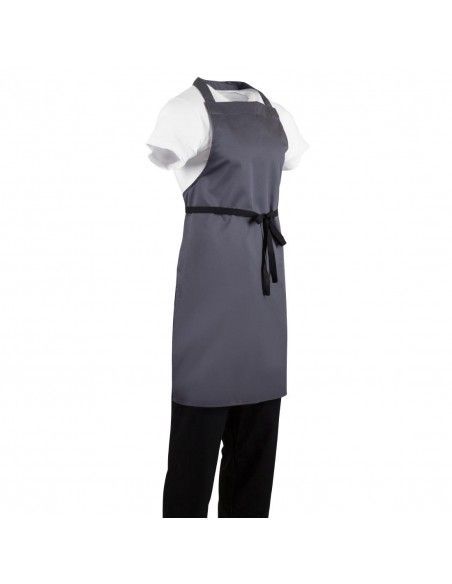 Tablier bavette Whites polyester-coton anthracite