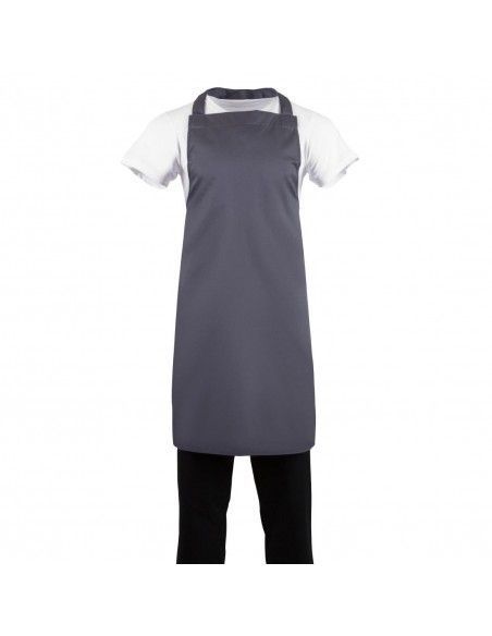 Tablier bavette Whites polyester-coton anthracite