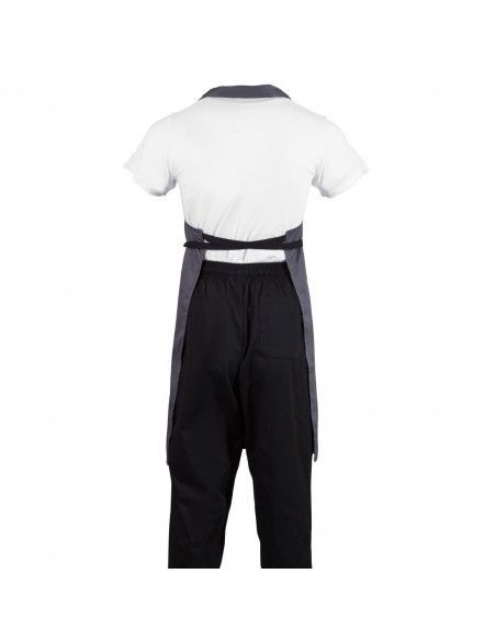 Tablier bavette Whites polyester-coton anthracite