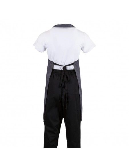Tablier bavette Whites polyester-coton anthracite