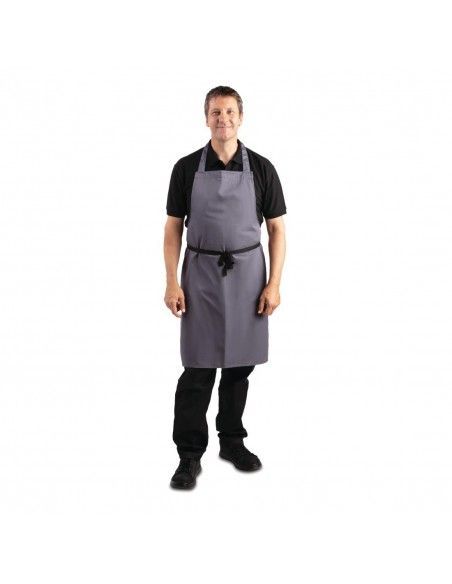 Tablier bavette Whites polyester-coton anthracite
