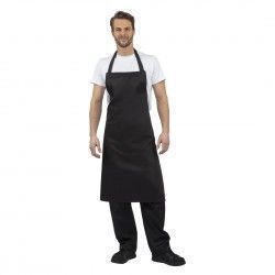 Tablier bavette Whites polyester-coton noir XL 2