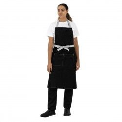 Tablier bavette denim Southside noir