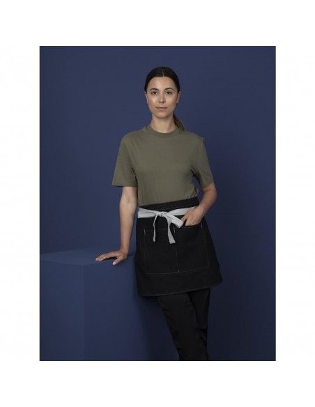 Tablier serveur court denim Southside noir 760mm