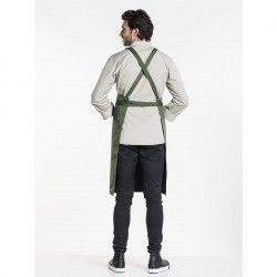 Tablier bavette croisé mixte Chaud Devant Nordic vert 75x100 cm 2