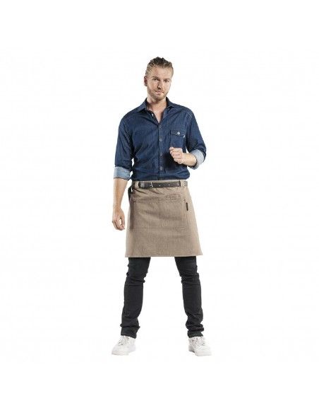 Tablier mixte Chaud Devant Forene Denim marron 70x50 cm