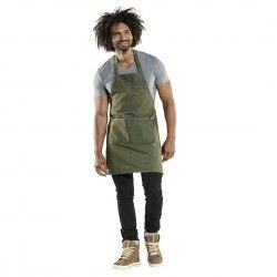 Tablier bavette mixte Chaud Devant Nordic Base vert denim 70x75 cm