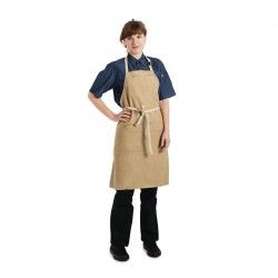 Tablier bavette Chef Works Urban Austin Denim beige 2
