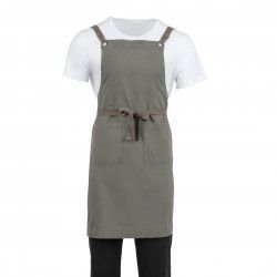 Tablier bavette en coton Southside kaki