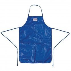Tablier bavette en nylon Burnguard QuicKlean bleu 2