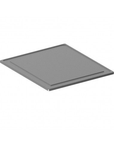 Plaque lisse acier inox 1 brûleur