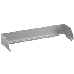 Rebord anti-éclaboussures inox, plaque 800mm