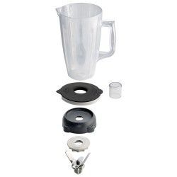 Bol en Lexan rond 2 lt, avec couvercle et couteaux (4 lames)