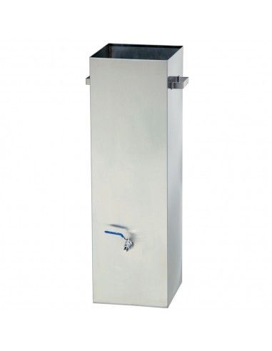 Cuve avec vidange, nettoyage broches et protection entre bruleurs gaz