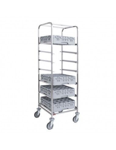 Chariot 7 niveaux paniers lave-vaisselle 500x500 mm