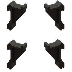 Clips (Kit 4 pièces) support grilles