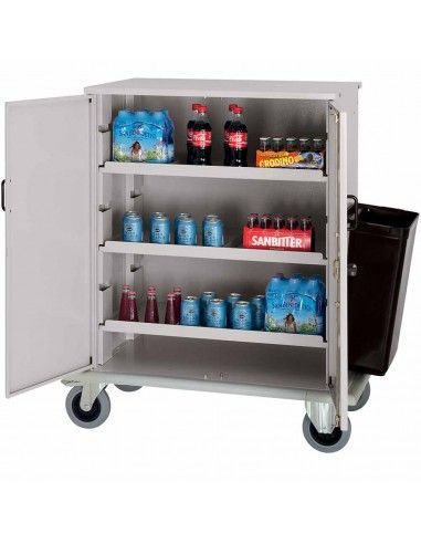 Chariot fermé pour remplissage minibars
