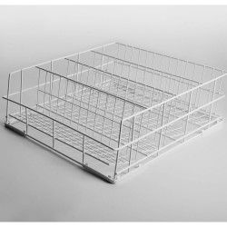 Panier verres Ø 80 mm, 500x500 mm Rilsan