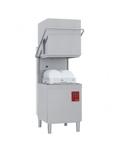 Lave-vaisselle capot, panier 500x500 mm, avec doseur détergent liquide.