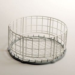 Panier rond pour verres Ø400 mm - Rilsan