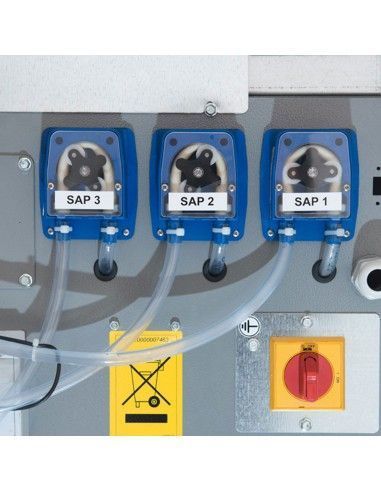 Doseur "péristaltique" (3 pompes) pour détergent liquide
