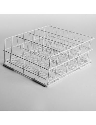 Panier verres Ø85 mm, 400x400 mm Rilsan