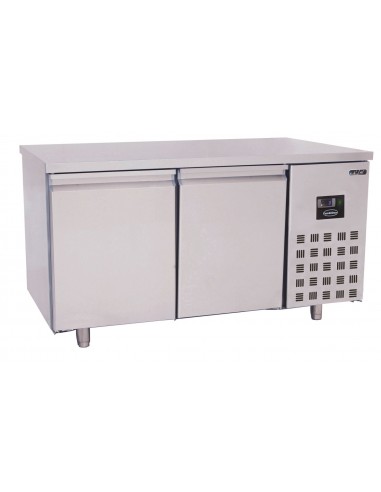 Table réfrigérée pâtisserie 2 portes 600x400 mm, plan en inox, -2°/+8°C