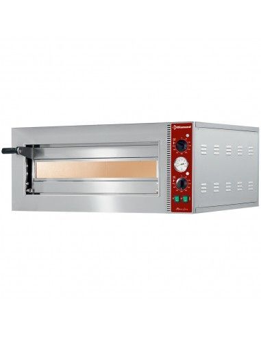 Four électrique à pizzas Ø 420 mm, chambre 420x420xh140 mm