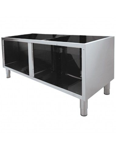 Soubassement ouvert en acier inox AISI 304