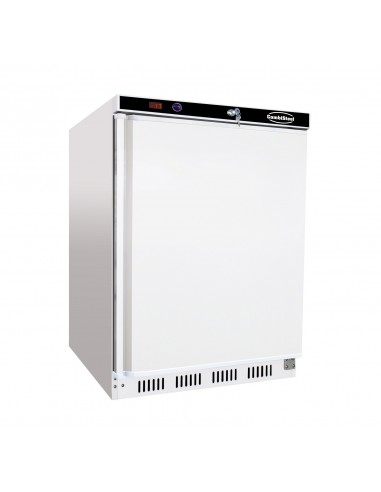 Réfrigérateur 130 litres acier laqué blanc, +0°/+8°C